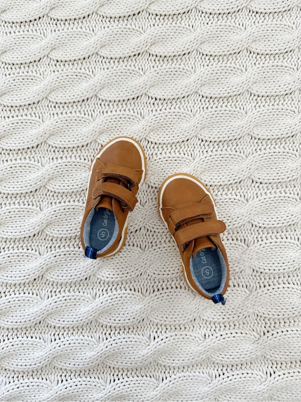 Cat & Jack Brown Velcro Kids Sneakers